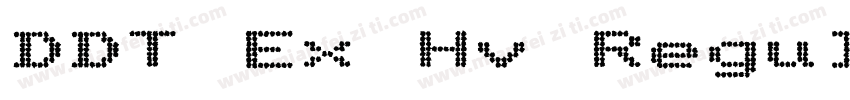 DDT Ex Hv Regular字体转换
